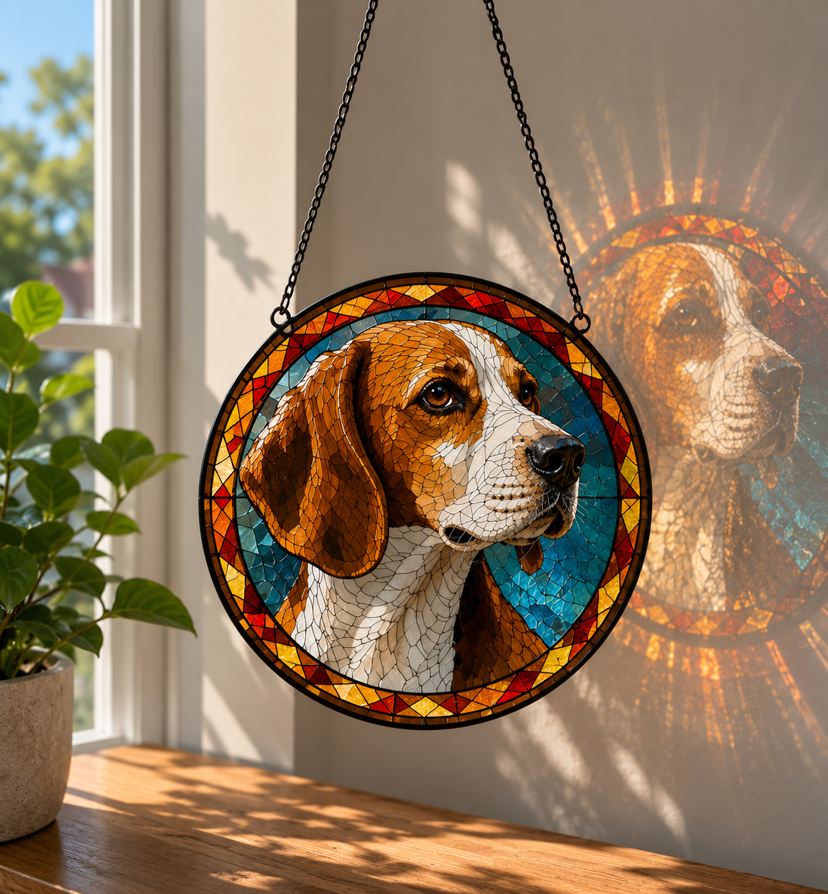 Maya's Sun Catching Dog Art - ✨Most Popular